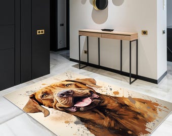 Dogue de Bordeaux-matta, porträtt av fransk mastiff, akvarell hundkonst, gåva för hundälskare