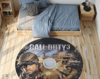 Alfombra para juegos de CD, alfombra personalizada para gamers, alfombra para videojuegos FPS, tapete de juego redondo, decoración para sala de juegos, alfombra personalizada para dormitorio infantil, regalo para gamers.