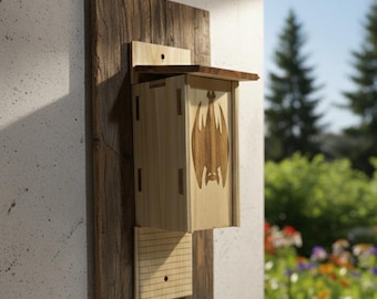 Bat House, Natural Pacific Cedar, 3 Chamber Roost Area. Easily expandable as your colonies grow.