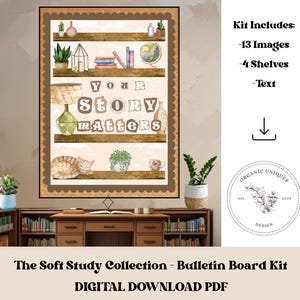 The Soft Study Collection - Bulletin Board Kit - Printable Download