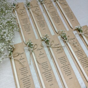 Ekologiczny upominek ślubny w formie ołówka z recyklingowaną kartką Kraft zdjęcie 6