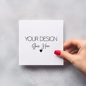 Mockup di carta quadrata / Mockup di carta semplice / Mockup di carta minimalista / Mockup di carta semplice / Mockup di carta bianca / Scheda ordine quadrata / Oggetto intelligente PSD