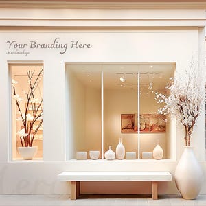 Shop Facade Mockup |Mockup Storefront |Shop Branding Design | Logo Design Mockup | Shop Front Mockup Shop Frontage Custom Sign Signage | PNG