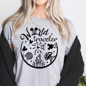 Epcot World Traveler Shirt, World Traveler Shirt, Disney Epcot Shirt, World Traveler Disney Epcot Shirt, Epcot Women Shirt, Epcot Disney Tee