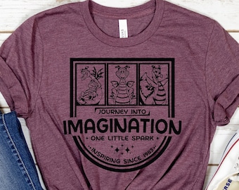 Journey Into Imagination Shirt, Figment Shirt, One Little Spark, Disney Epcot Shirt, Epcot Disney Shirt, Disney Shirt For Men Women Kids