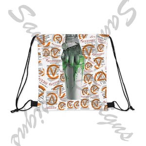 Wock All Over Drawstring Bag