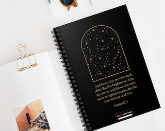 Caderno Espiral Cristão - Versículo Bíblico, Caderno Inspirador