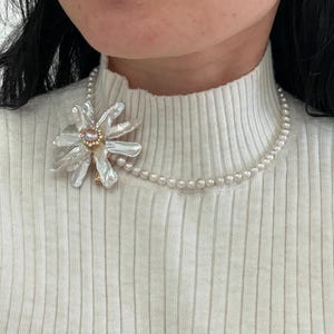 Handmade Freshwater Keshi Shooting Star ? Pearl Crystal Hair Clip Pendant Amazon.com : 8 Pcs Starfish Hair Clip Seashell Hair Clips  main image 4