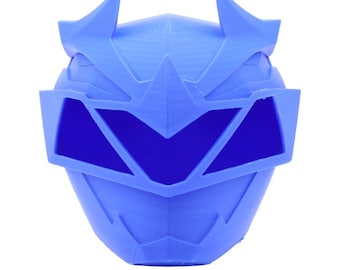 3D Printed Power Rangers Dino Fury Blue Ranger Helmet Kit