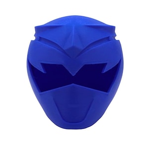 3D Printed Power Rangers Blue Dino Thunder Helmet Kit – High-Quality Cosplay Prop