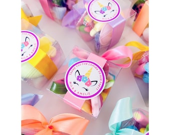 Personalised Sweet Cube: Birthday Party Favours