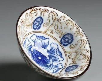 Colorful Blue and White Porcelain Ceramic Kung Fu Tea Cup