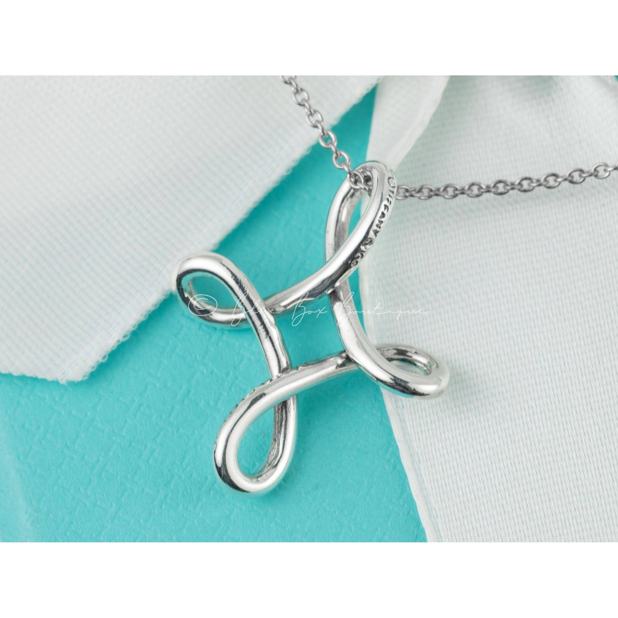 TIFFANY ELSA・PERETII シルバー925 クロスネックレス 箱付