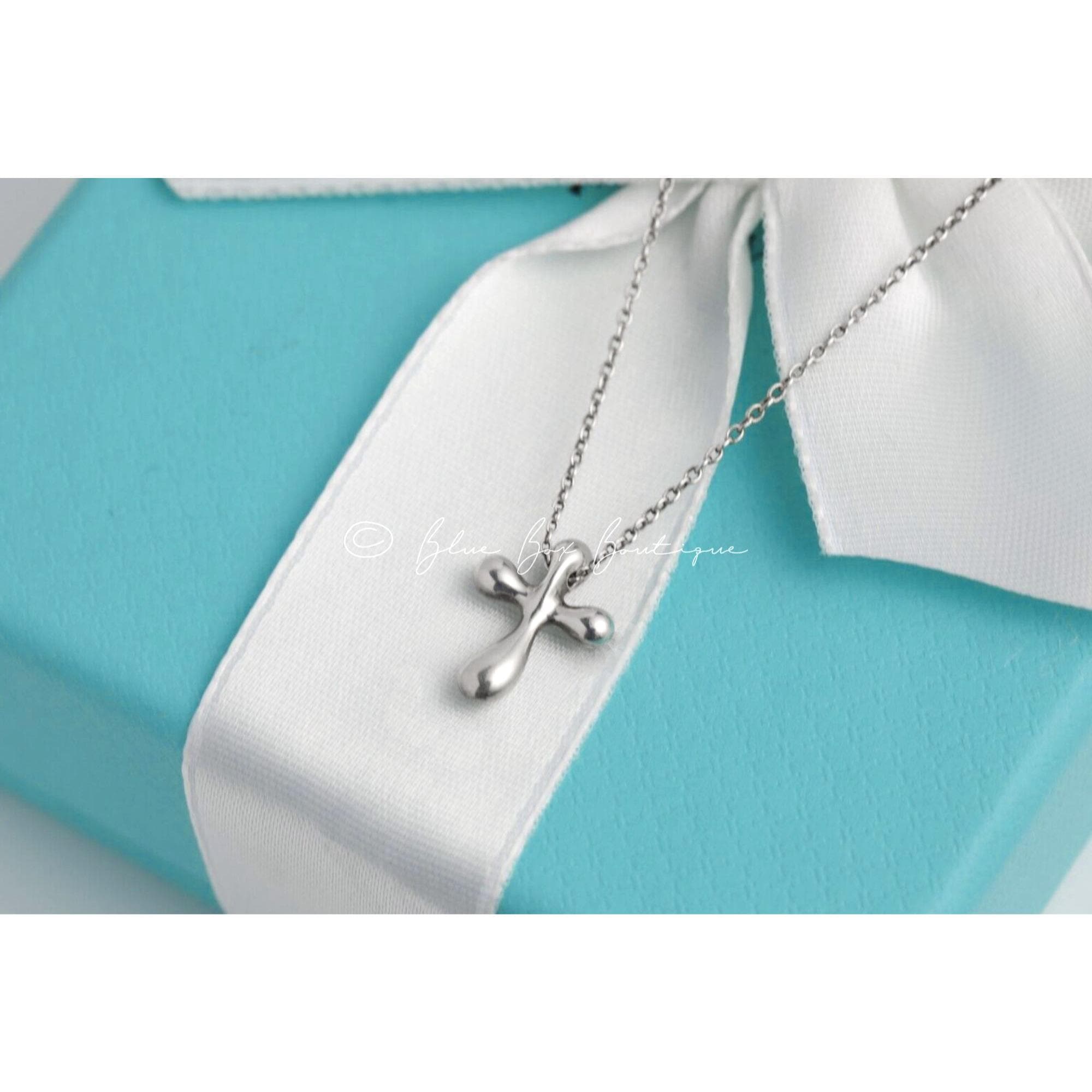 Tiffanys and Co Necklace Cross - Etsy