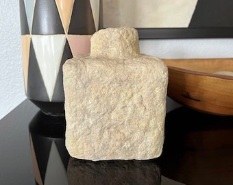 Brutalist-Inspired Handmade Cube Vessel