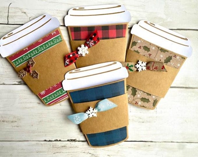 Coffee Cup Holiday Gift Card Holder