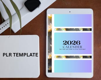 2026 Planer Vorlage | Bearbeitbarer Canva Nachhaltigkeitsplaner (Digitaler Planer PLR)