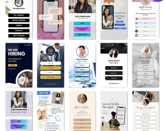 Canva Link in Bio Templates | Social Media Landing Page (PLR)