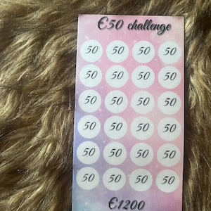 50 euro challenge.