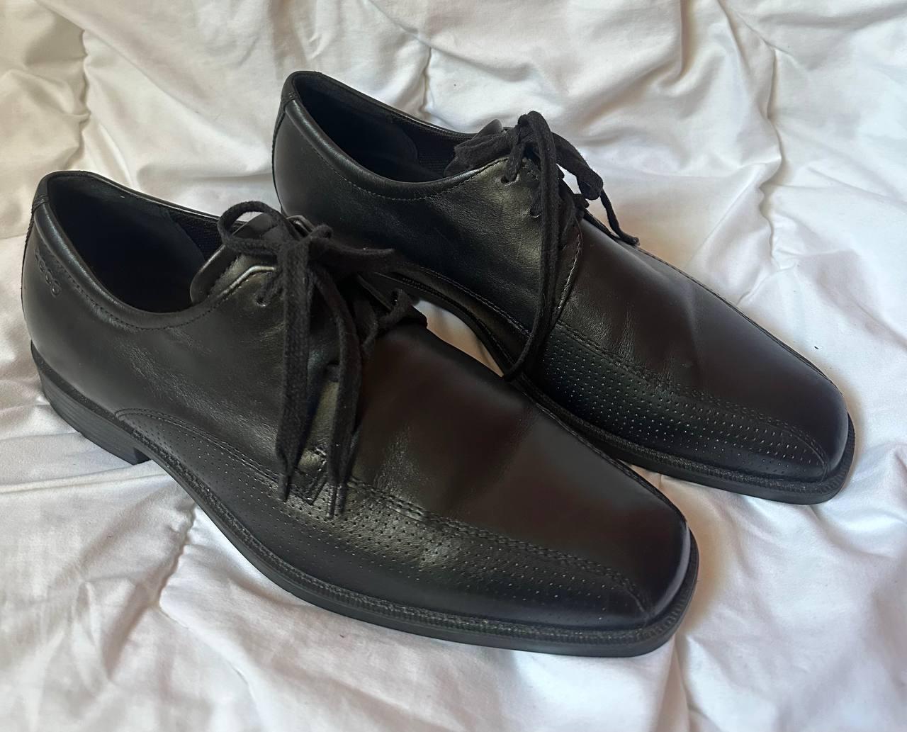 Ecco Men\'s Black Leather Lace Up Oxford Shoes US 8.5 EU 41 ECCO Fusion Oxford (Men) - Black – The Heel Shoe Fitters main image 2