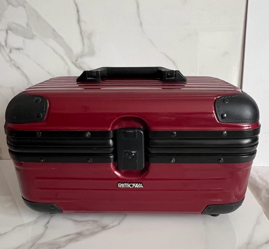 Rare RIMOWA Beauty Case | Red Vintage Vanity Case | German ABS