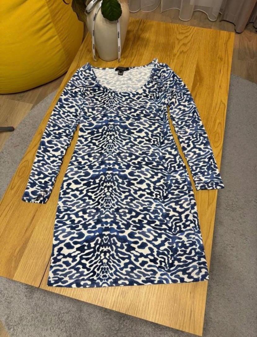 blue and black animal print dress Leopard Print Bodycon Mini Dress main image 0