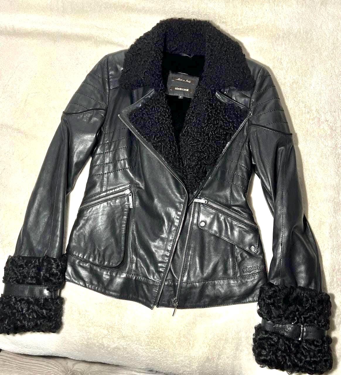 Roberto Cavalli Leather Jacket - Etsy