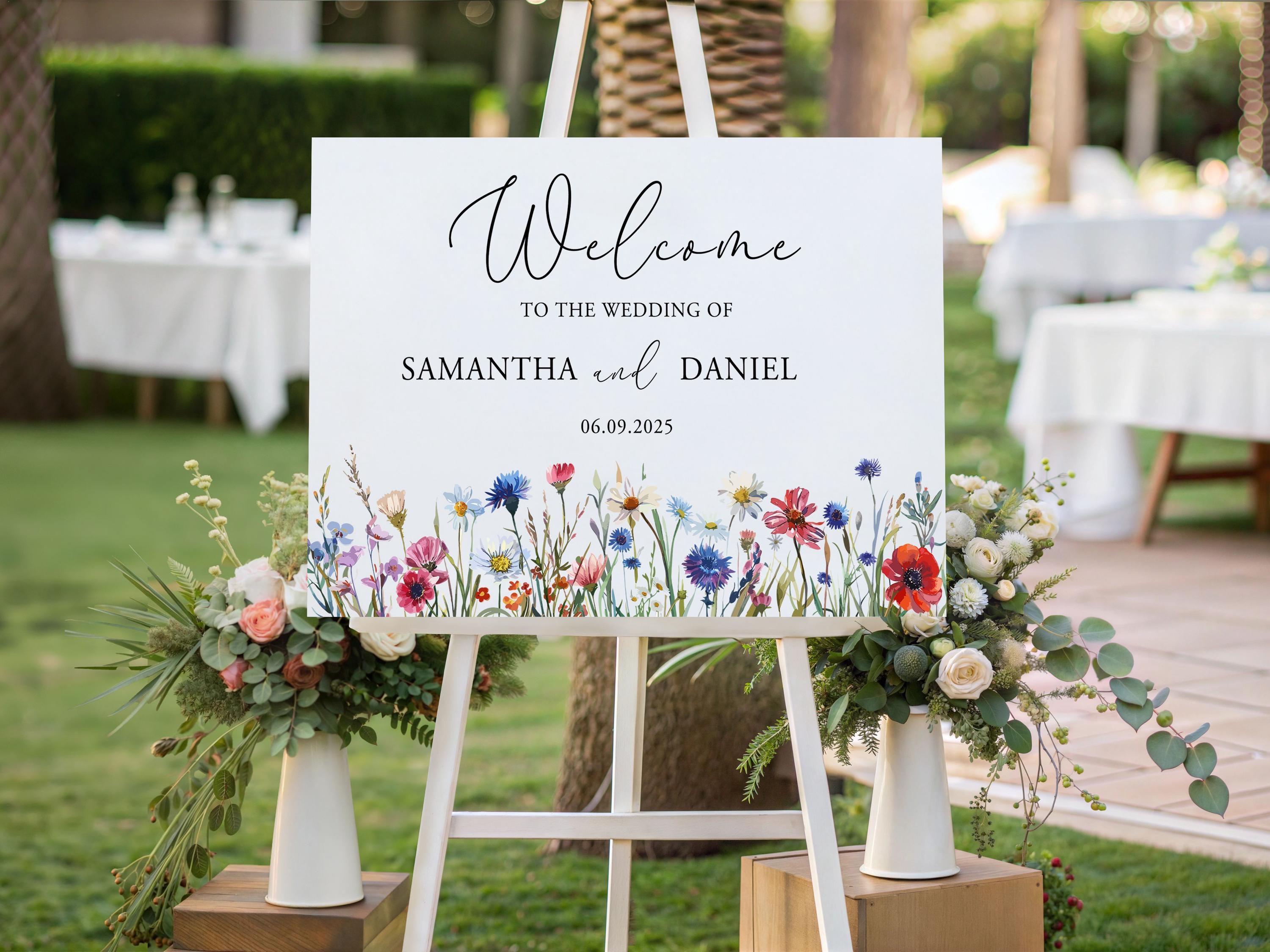 Welcome to the Wedding of - Personalised Foam Board Sign - Custom