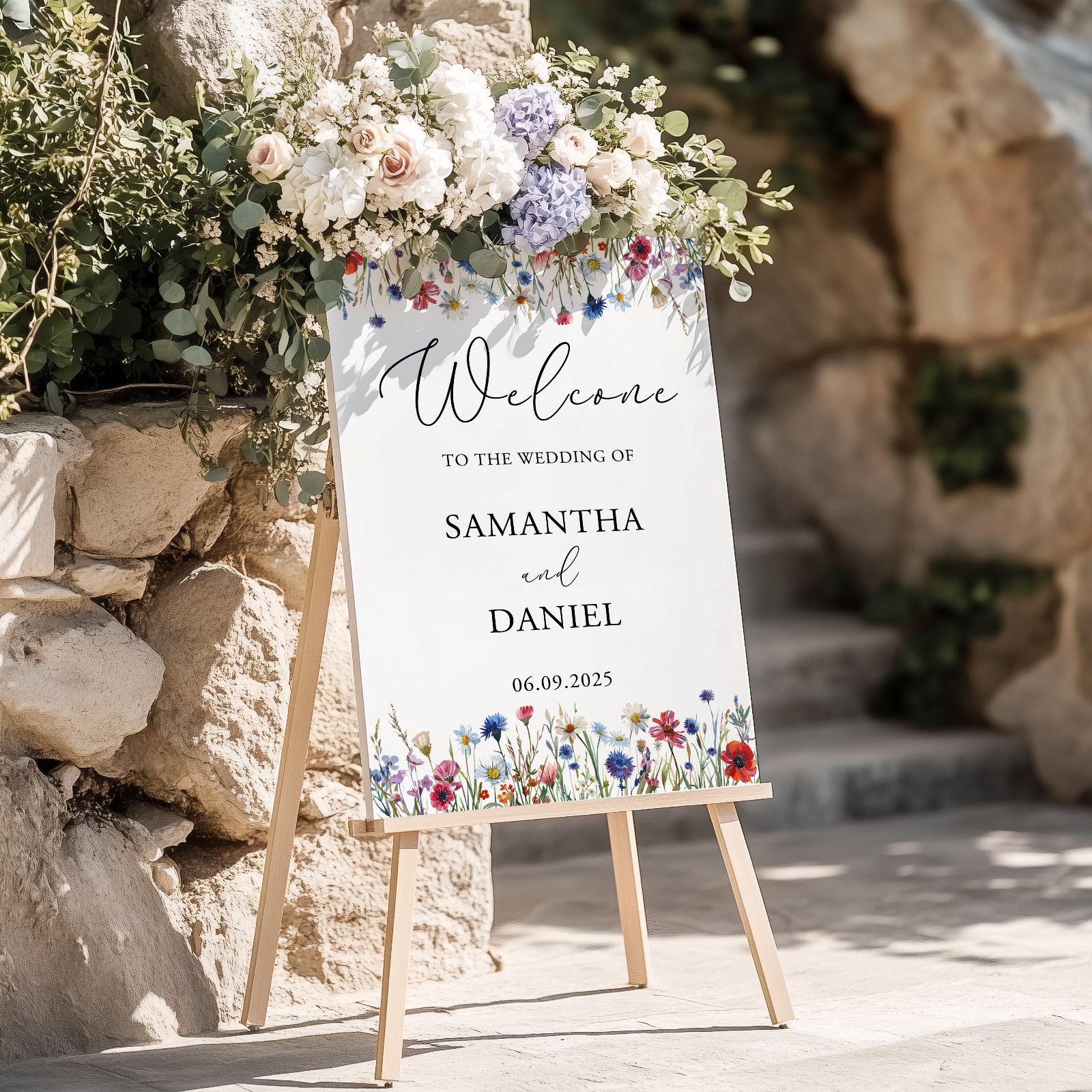 【受注製作品】Wedding Welcome Board Welcome to the Wedding of - Personalised Foam Board Sign - Custom