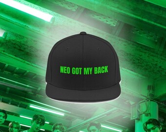 NCT Neo Got My Back Hat | Cyberpunk Green Embroidered Snapback