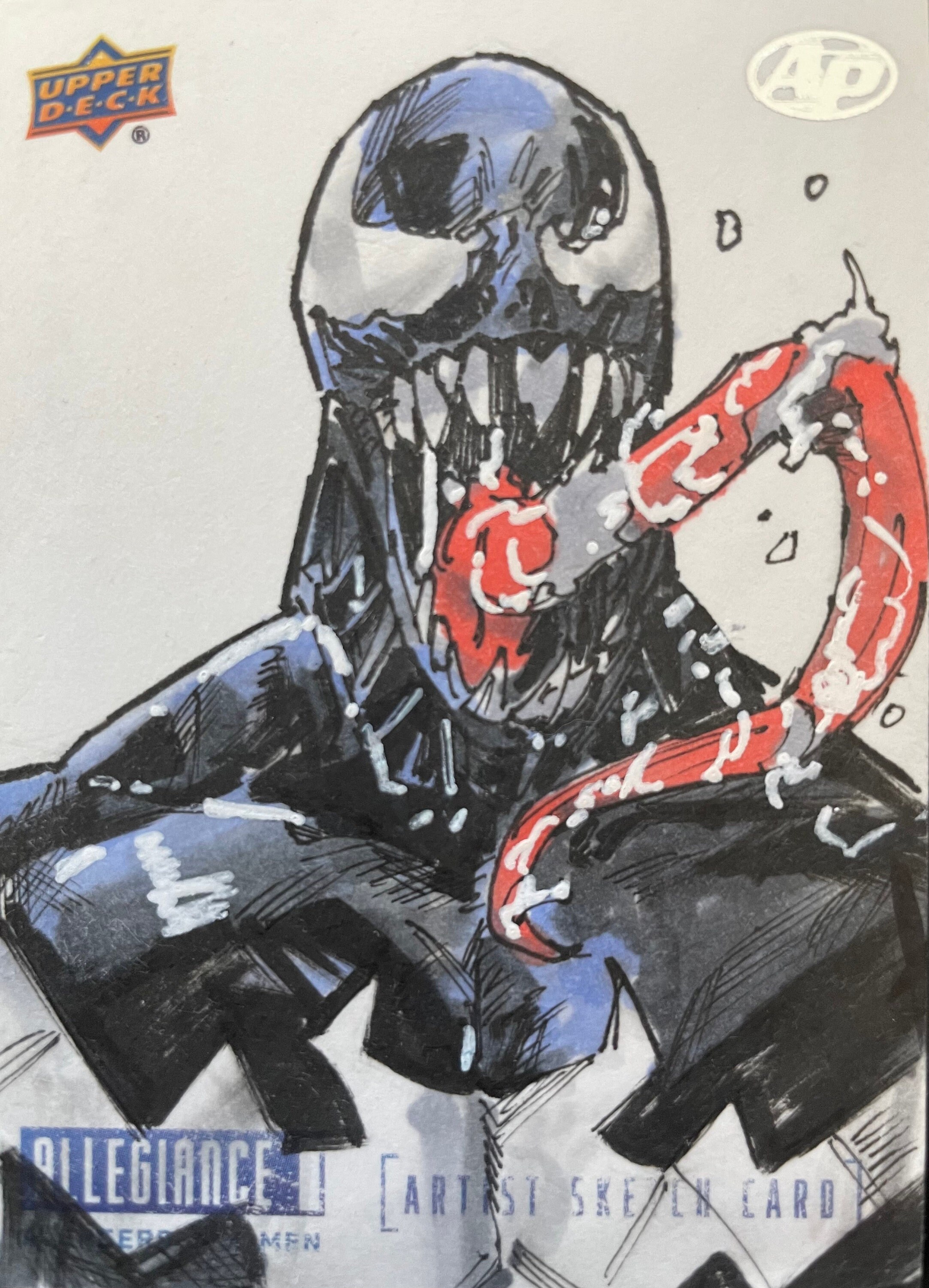UPPER DECK スパイダーマン　ヴェノム　カーネイジ　直筆スケッチ UPPER DECK スパイダーマン ヴェノム カーネイジ 直筆スケッチ