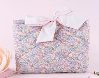 Bible Sleeves with Pockets: Quilted Floral Bible Cover for Personalized Christian Gift Book Sleeve