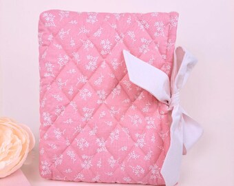Quilted Fabric Bible Cover: Personalized Christian Gift Book Sleeve
