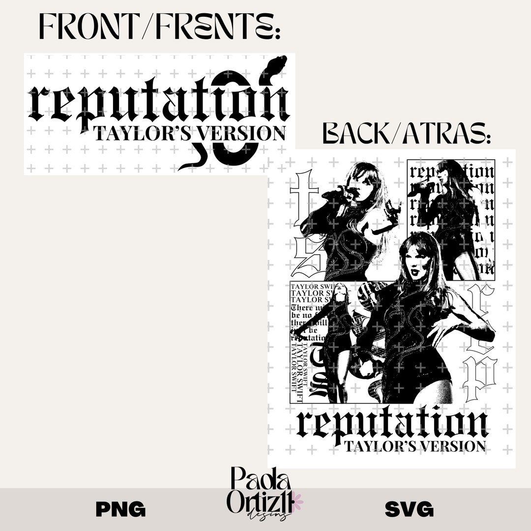 Reputation Ts Taylor Swift Reputation Taylor's version png svg the eras tour digital ...