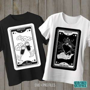 Tarot Bachelorette - Junggesellinnenabschied SVG- und PNG-Dateien - Witchy Bachelorette Theme - Tarot Bachelorette Party Shirts