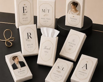 Personalisierte Hochzeit Taschentücher | Benutzerdefinierte Anfangsmonogramm Brautdusche & Empfang Favor | Elegantes Hochzeits-Tuch
