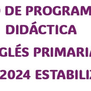 Unidad programación didáctica inglés oposiciones maestros madrid estabilización 2024 imagen 1