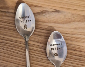 Cereal Killer Spoon | Breakfast Spoon | Silver | Novelty | Fun | Gift