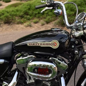 kit 2 Adesivi Harley-Davidson Vintage – Sticker Custom laminati per Moto special edition firefighter old HD Decal Moto Tank H-D
