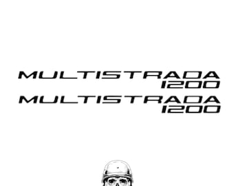 kit 2 autocollants réservoir moto ducati 1200 multistrada pvc autocollant