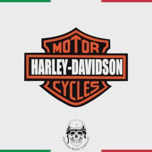 kit 2 Adesivi serbatoio Harley-Davidson Vintage – Sticker Custom laminati per Moto sportster 883 hd Decal Moto Tank H-D