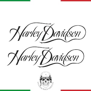 kit 2 Adesivi Harley-Davidson Vintage Sticker Custom per Moto hd 883 1200  sportster
