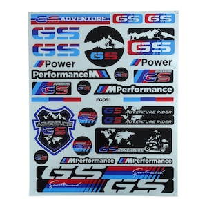 kit Adesivi pvc moto gs Adventure Stickers Impermeabili per Personalizzazione Moto bmw gs