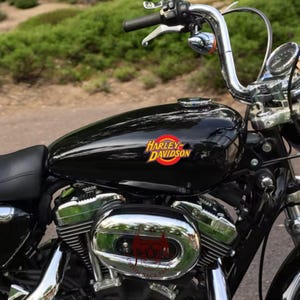 kit 2 Adesivi Harley-Davidson Vintage – Sticker Custom laminati per Moto sportster 883 hd Decal Moto Tank H-D