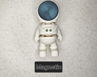 Tiny Astronaut | Magnetic | Keychain | Articulated | Adorable | 3d Printed