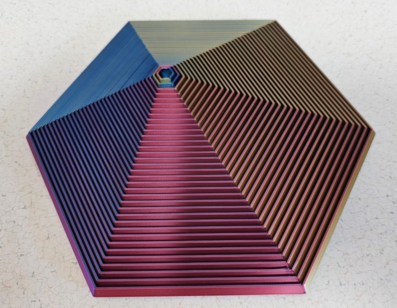 Hexagon Fidget Toy | 3D Druck Sensorik Spielzeug | Für Stressabbau & Entspannung