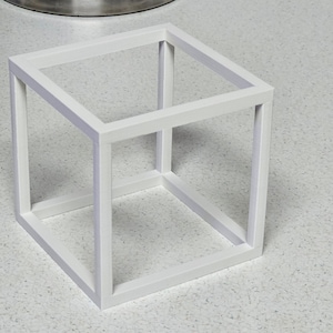 3D Printed Open Cube, 4 inch