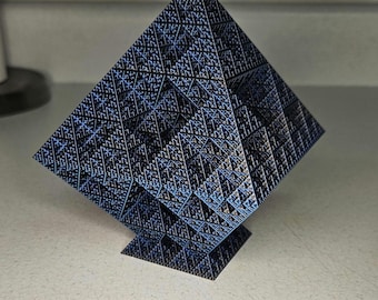 Octaedro Fractal de Sierpinski | Triângulo de Sierpinski | Impressão 3D | Multicolorido