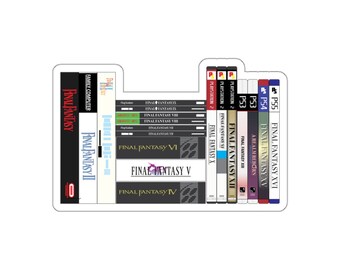 May include: A collection of Final Fantasy video game cases, including the original Family Computer release of Final Fantasy, the PlayStation 2 release of Final Fantasy XI, and the PlayStation 3 release of Final Fantasy XII.