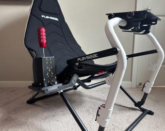 Shifter & Handbrake Combo Mounting Bracket for Playseat Challenge DD F1 Edition | Compatible with Fanatec, Moza, SHH, and Simagic